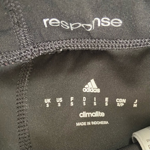 Adidas Response Climalite women/girls black and blue leggings. Size S. Used. - Picture 10 of 15